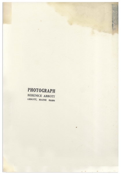 Berenice Abbott Signed Photo Mat of Her Portrait of Jane Heap -- Measures 16'' x 20''